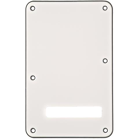 Fender-ストラトキャスター用バックパネルBackplate, Stratocaster, White (W/B/W), 3-Ply
