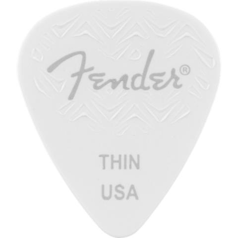 Fender-ピック351 Shape, White, Thin (6)