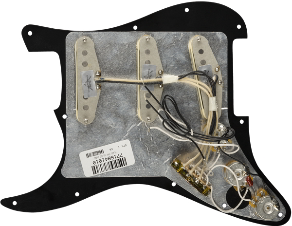 Pre-Wired Strat Pickguard, Custom '69 SSS, Black 11 Hole PG追加画像 Pre-Wired Strat Pickguard, Custom '69 SSS, Black 11 Hole PG追加画像