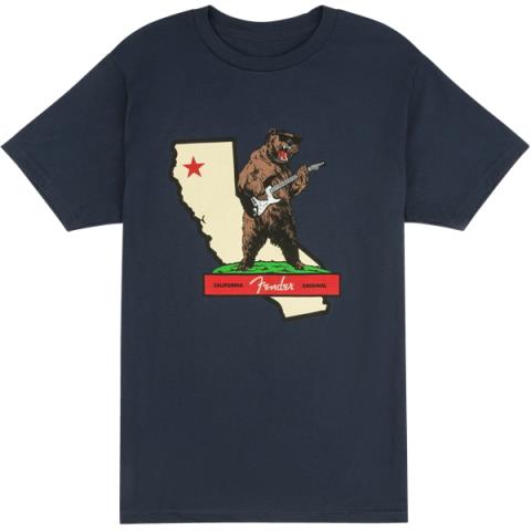 Fender Rocks Cali T-Shirt, Navy, Mサムネイル