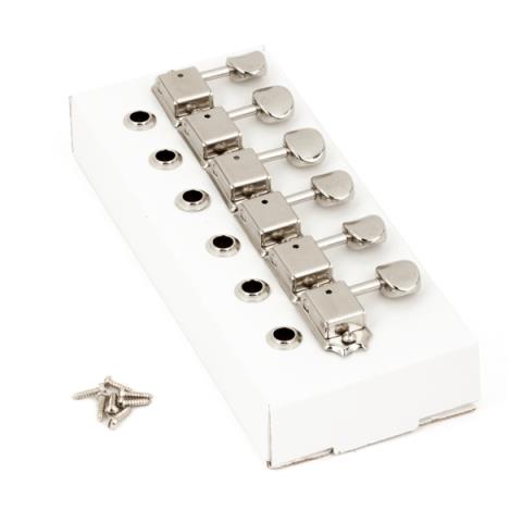 Fender-エレクトリックギター用ペグAmerican Vintage Stratocaster/Telecaster Tuning Machines (Nickel) (6)
