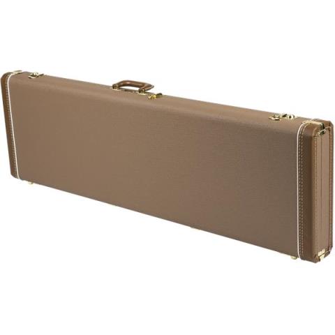 Fender-ハードケースG&G Deluxe Jazz Bass® Hardshell Case, Brown with Gold Plush Interior