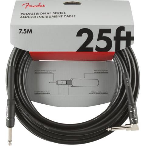 Professional Series Instrument Cables, Straight/Angle, 25', Blackサムネイル