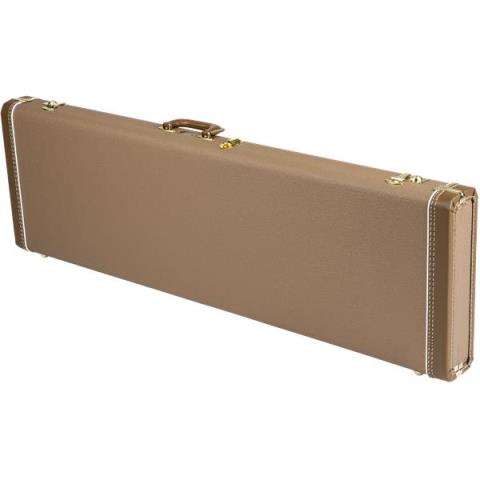 Fender-ハードケースG&G Deluxe Precision Bass Hardshell Case, Brown with Gold Plush Interior
