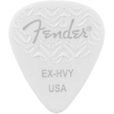 Fender-ピック351 Shape, White, Extra Heavy (6)