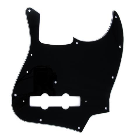 Fender-ピックガードPure Vintage Pickguard, Jazz Bass '70s, 10-Hole Mount, Black, 3-Ply