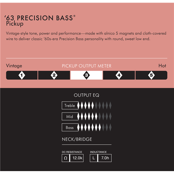 Pure Vintage '63 Precision Bass Pickup, Black追加画像 Pure Vintage '63 Precision Bass Pickup, Black追加画像