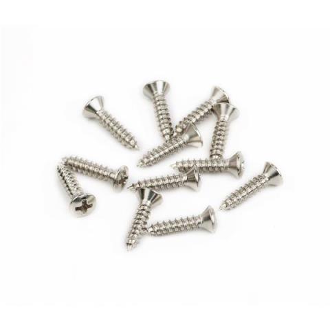 Fender-ビスPickguard/Vintage Bridge Cover Screws, Sheet Metal, 4 X 1/2", Oval Head (12)