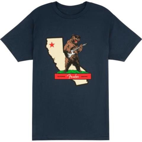 Fender Rocks Cali T-Shirt, Navy, XLサムネイル