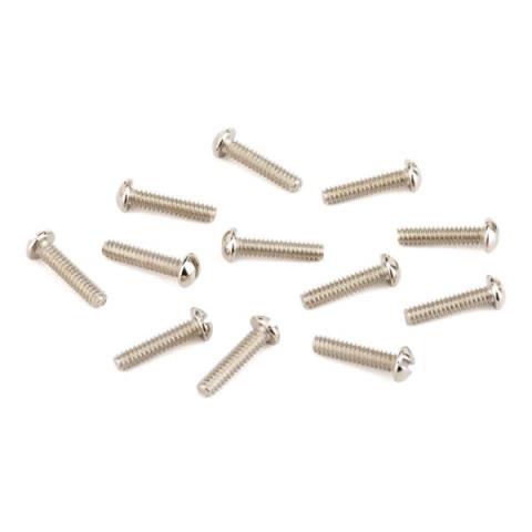 Fender-ネジPure Vintage Slotted Telecaster Bridge Pickup Mounting Screws, Nickel (12)