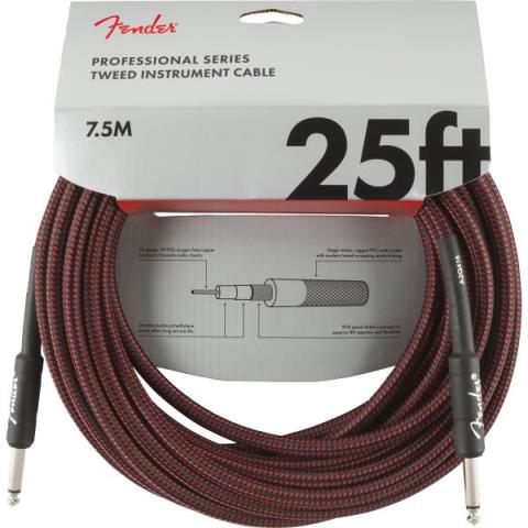 Professional Series Instrument Cable, 25', Red Tweedサムネイル