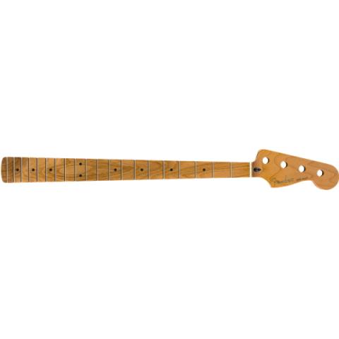 Fender-ネックRoasted Maple Jazz Bass Neck, 20 Medium Jumbo Frets, 9.5", Maple, C Shape