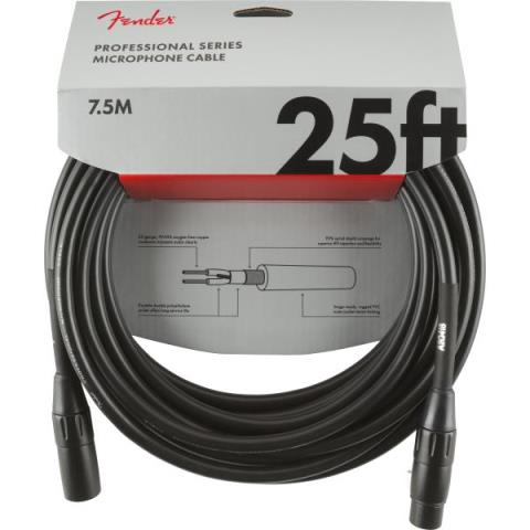 Professional Series Microphone Cable, 25', Blackサムネイル