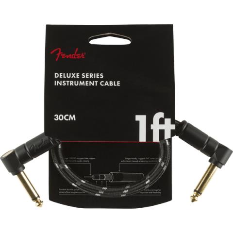 Deluxe Series Instrument Cable, Angle/Angle, 1', Black Tweedサムネイル