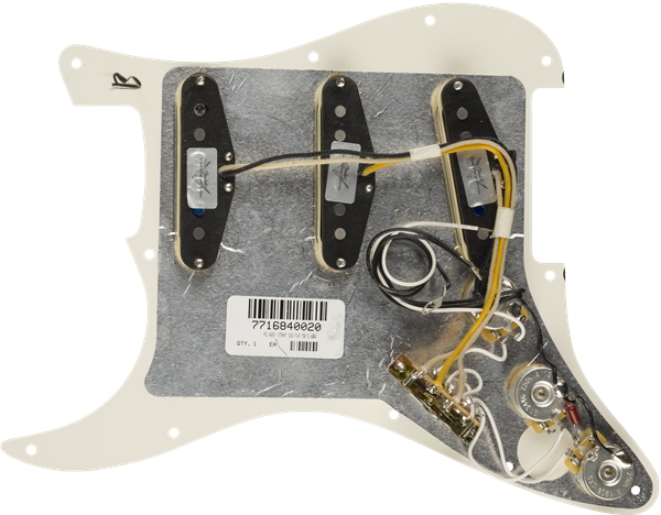 Pre-Wired Strat Pickguard, Fat 50's SSS, Parchment 11 Hole PG追加画像 Pre-Wired Strat Pickguard, Fat 50's SSS, Parchment 11 Hole PG追加画像
