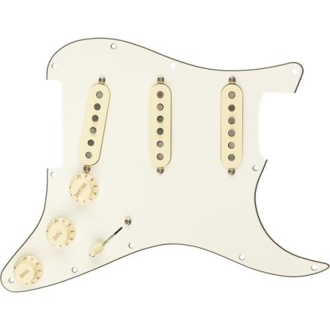 Pre-Wired Strat Pickguard, Fat 50's SSS, Parchment 11 Hole PGサムネイル
