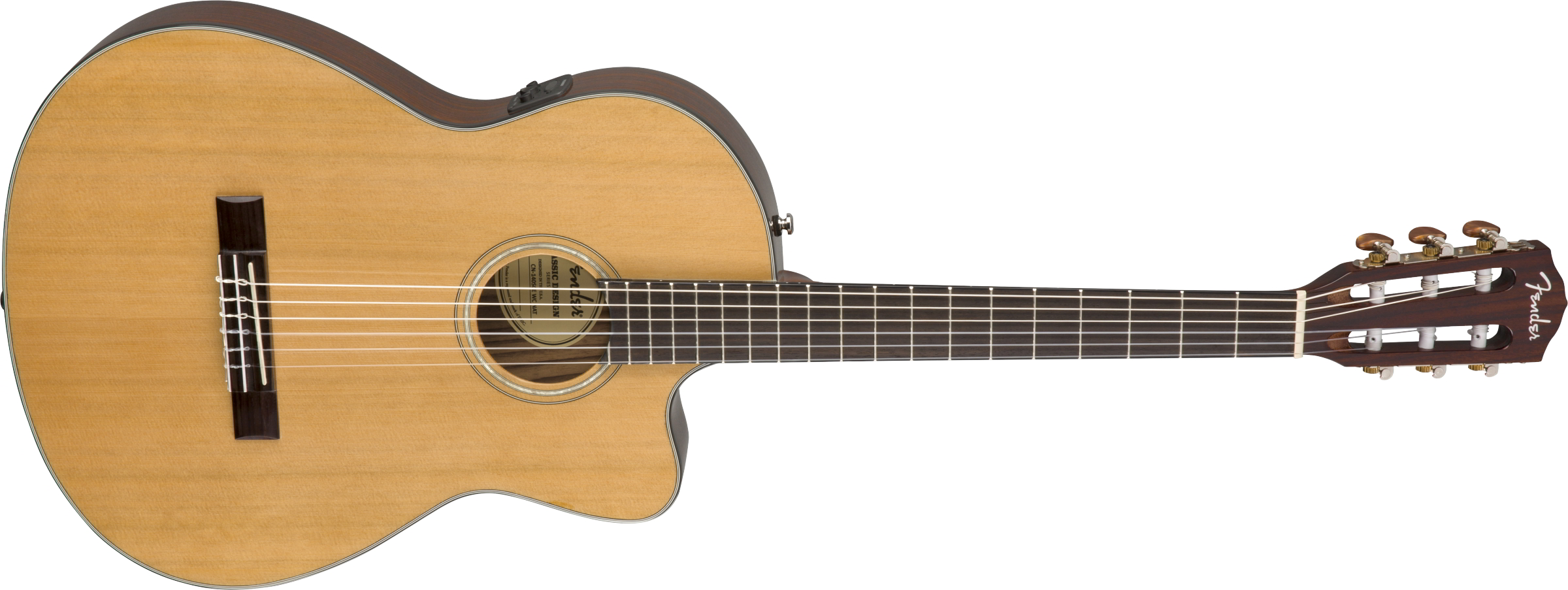 CN-140SCE Nylon Thinline, Walnut Fingerboard, Natural w/Case追加画像 CN-140SCE Nylon Thinline, Walnut Fingerboard, Natural w/Case追加画像