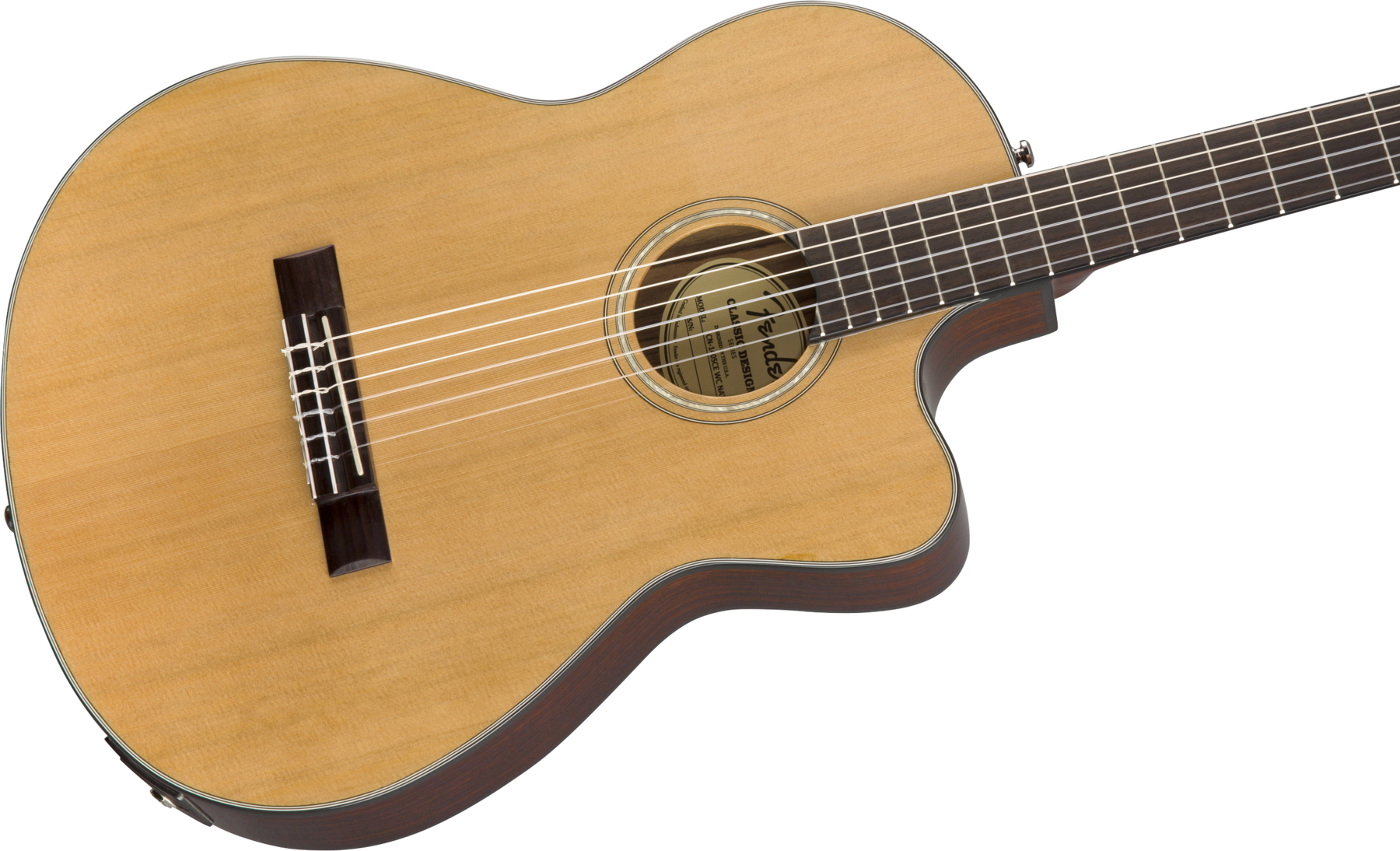 CN-140SCE Nylon Thinline, Walnut Fingerboard, Natural w/Case追加画像 CN-140SCE Nylon Thinline, Walnut Fingerboard, Natural w/Case追加画像