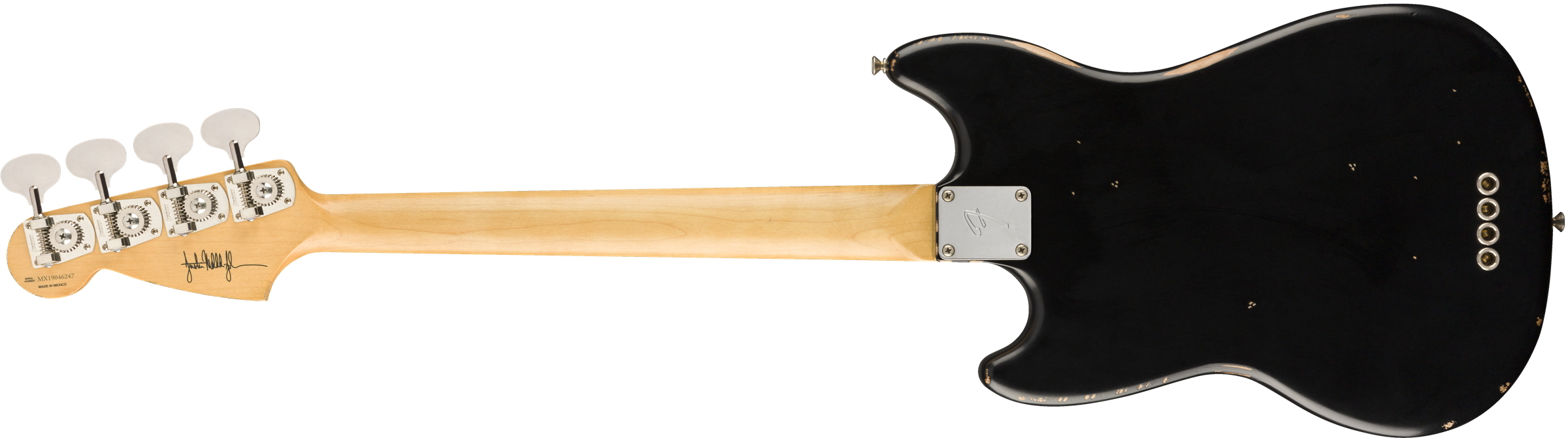 JMJ Road Worn® Mustang® Bass, Black背面画像 JMJ Road Worn® Mustang® Bass, Black背面画像