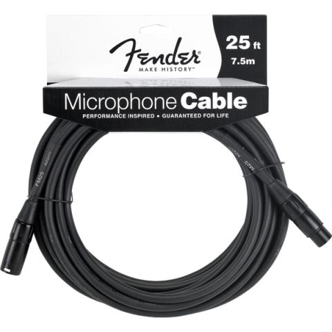 Fender-マイクケーブルFender Performance Series Microphone Cable, 25', Black