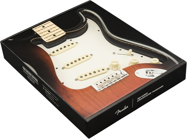 Pre-Wired Strat Pickguard, Tex-Mex SSS, Parchment 11 Hole PG追加画像 Pre-Wired Strat Pickguard, Tex-Mex SSS, Parchment 11 Hole PG追加画像
