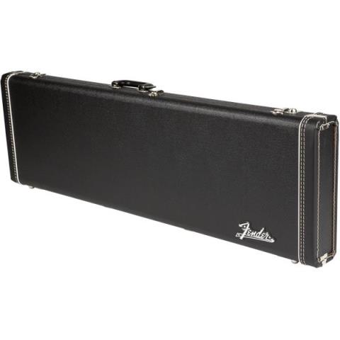 Fender-ハードケースG&G Deluxe Precision Bass Hardshell Case, Black with Orange Plush Interior, Fender Amp Logo
