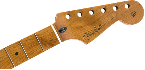Roasted Maple Stratocaster Neck, 21 Narrow Tall Frets, 9.5", Maple, C Shape追加画像