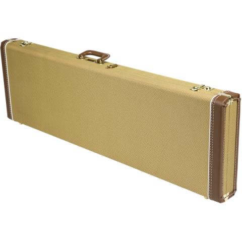 Fender-ハードケースG&G Deluxe Precision Bass Hardshell Case, Tweed with Red Poodle Plush Interior