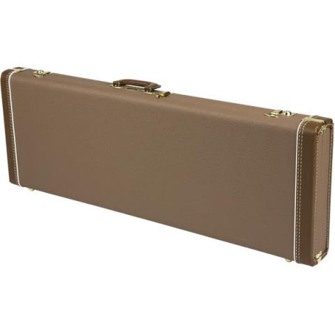 Fender-ハードケースG&G Deluxe Strat/Tele Hardshell Case, Brown with Gold Plush Interior