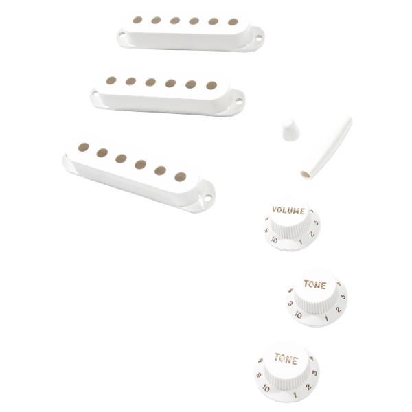 Fender-ストラトキャスター用ピックアップカバーAccessory Kit, Pure Vintage '50s Stratocaster, Eggshell