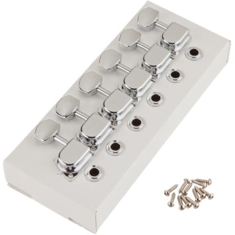 70s "F" Style Stratocaster/Telecaster Tuning Machines, Left-Handed Chrome (6)サムネイル