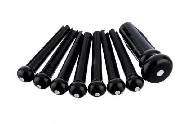 Bridge Pin Set, Black with White Dot (7)追加画像 Bridge Pin Set, Black with White Dot (7)追加画像