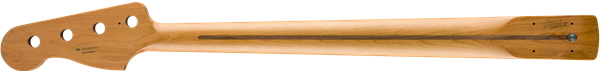 Roasted Maple Precision Bass Neck, 20 Medium Jumbo Frets, 9.5", Maple, C Shape背面画像