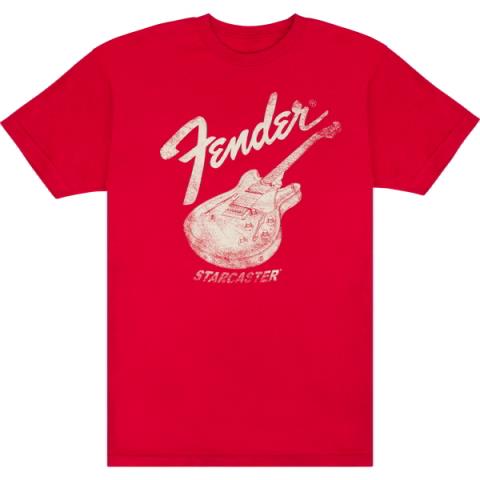 Fender Starcaster T-Shirt, Red, XLサムネイル