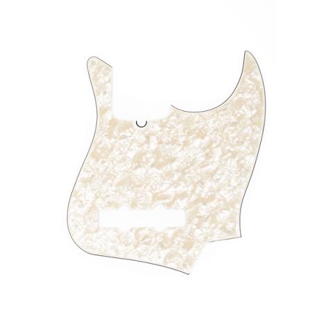 Fender-ピックガードPickguard, Jazz Bass, White Pearloid, 10-Hole Mount, 4-Ply