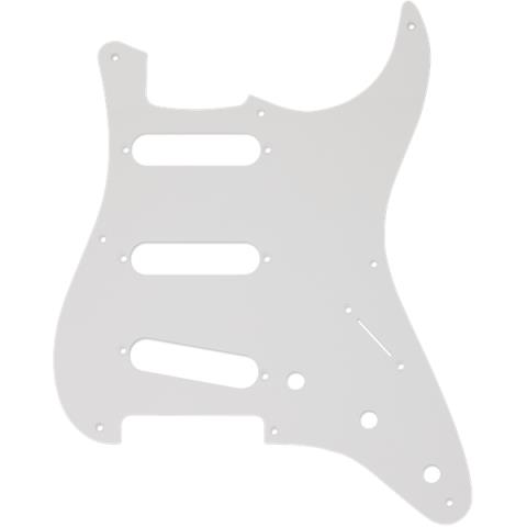 Fender-ピックガードPickguard, Stratocaster S/S/S, 8-Hole Mount, White, 1-Ply