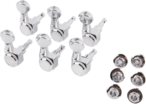 Fender Locking Tuners with Vintage-Style Buttons, Polished Chrome追加画像