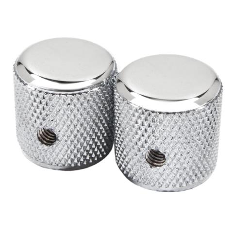 Fender-ノブPure Vintage '60s Telecaster Knurled Knobs, (2), Chrome/Aluminum