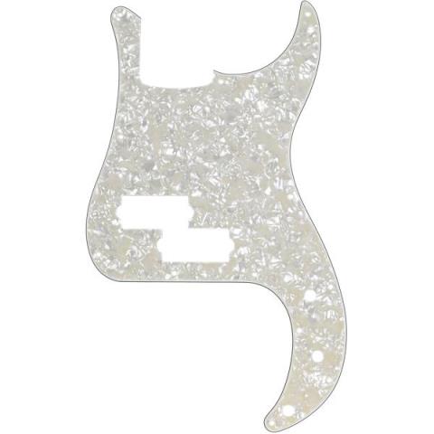 Fender-ピックガードPickguard, Precision Bass 13-Hole Mount (No Truss Rod Notch), White Pearl, 4-Ply