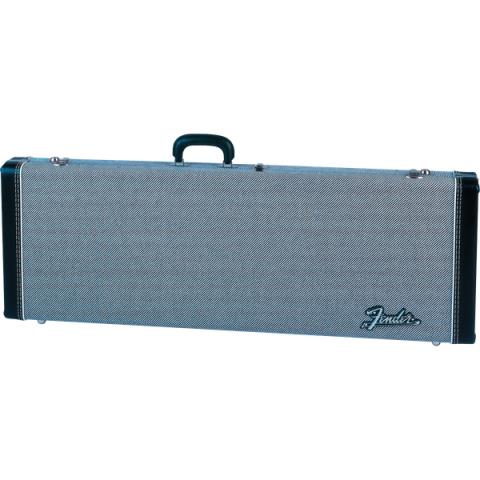 Fender-ハードケースG&G Deluxe Strat/Tele Hardshell Case, Black Tweed with Black Interior