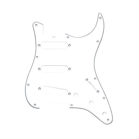 Fender-ピックガードPickguard, Stratocaster S/S/S, 11-Hole Vintage Mount (with Truss Rod Notch), White, 3-Ply