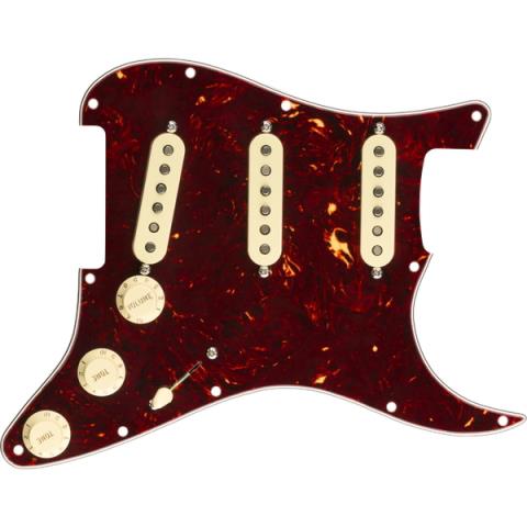 Fender-ピックガードアッセンブリーPre-Wired Strat Pickguard, Original '57/'62 SSS, Tortoise Shell 11 Hole PG