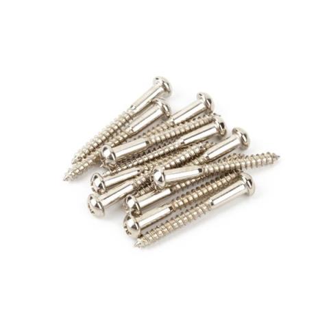 Fender-ビスVintage-Style Stratocaster Bridge Mounting Screws (12) (Phillips head) (Nickel)