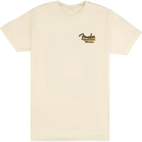 Fender Acoustasonic Tele T-Shirt, Cream, Lサムネイル