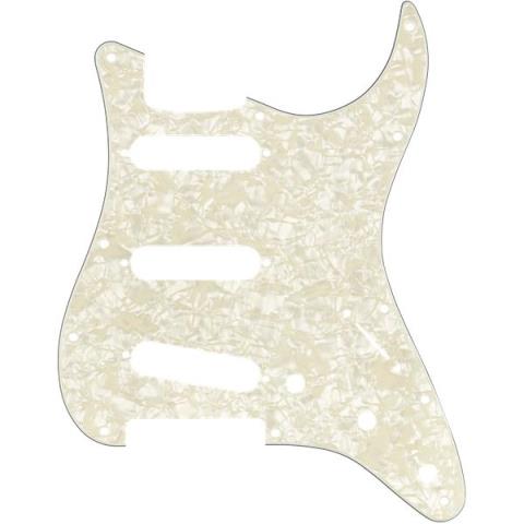 Pickguard, Stratocaster S/S/S, 11-Hole Mount, Aged White Pearl, 4-Plyサムネイル