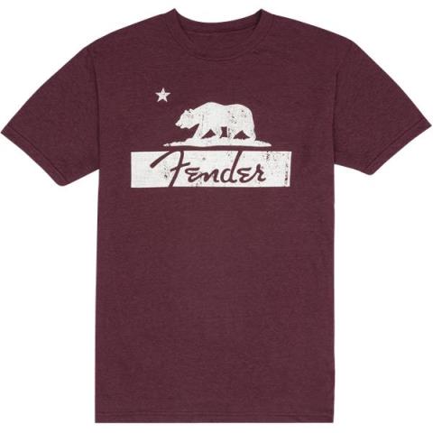 Fender Burgundy Bear Unisex T-Shirt, Mサムネイル