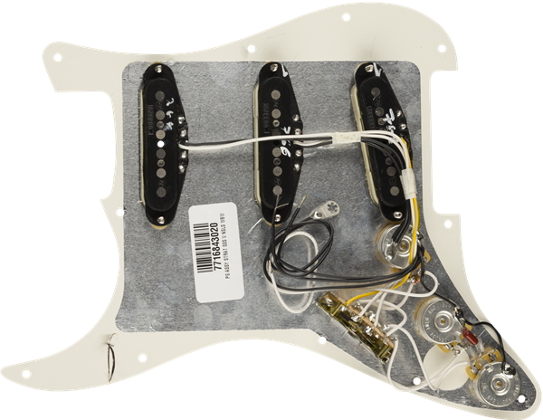 Pre-Wired Strat Pickguard, Vintage Noiseless SSS, Parchment 11 Hole PG追加画像 Pre-Wired Strat Pickguard, Vintage Noiseless SSS, Parchment 11 Hole PG追加画像
