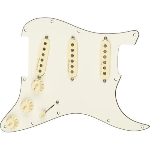 Fender-ピックガードアッセンブリPre-Wired Strat Pickguard, Vintage Noiseless SSS, Parchment 11 Hole PG