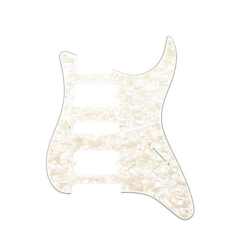 Fender-ピックガードPickguard, Stratocaster H/S/H, 11-Hole Mount, Aged White Pearl, 4-Ply