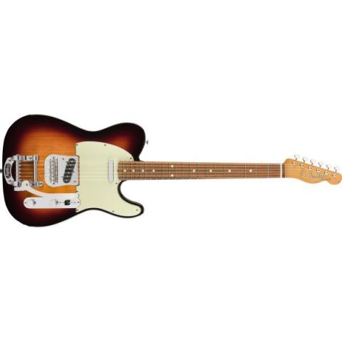 Fender-テレキャスターVintera '60s Telecaster Bigsby, Pau Ferro Fingerboard, 3-Color Sunburst